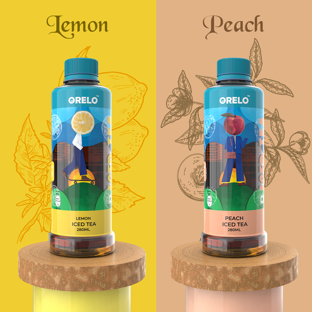 Orelo Iced Tea | Lemon - Peach Combo